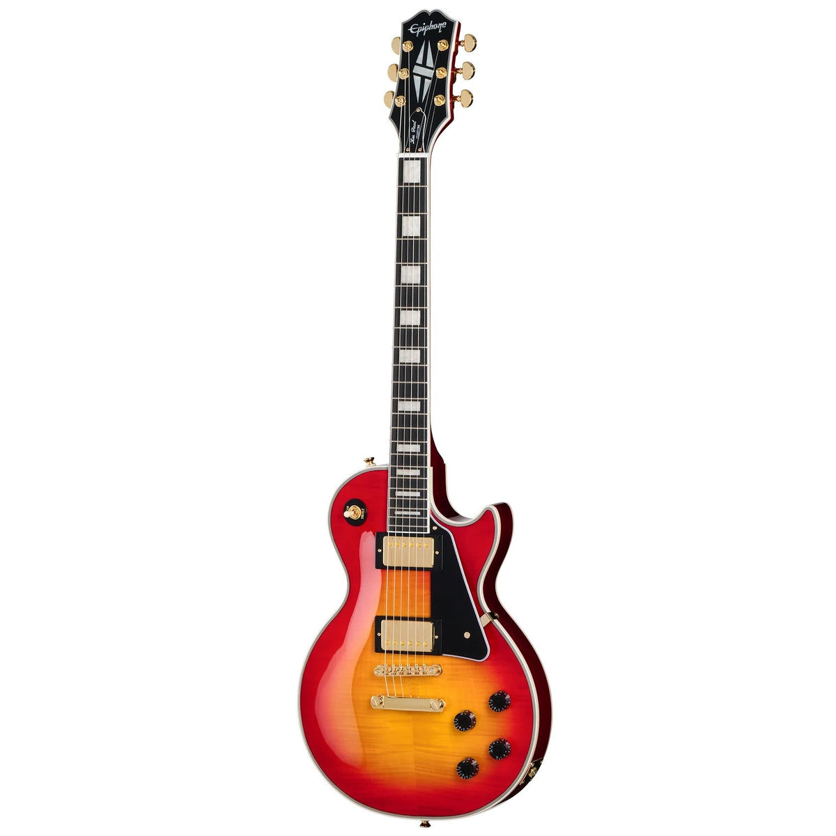 Epiphone Les Paul Custom Figured Electric Guitar - Heritage Cherry Sunburst