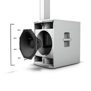 LD Systems Maui 44 G2 Cardioid Powered Column Loudspeaker - White