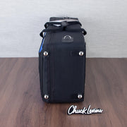 Marcus Bonna Quad Case for Alto and Soprano Saxophone, Flute, and Clarinet - Black / Royal Blue