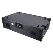ProX XS-RANESYSONEWLTBLLED Flight Case For RANE SYSTEM ONE Dj Controller Sliding Laptop Shelf & Wheels - Black