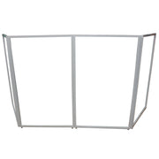 ProX XF-4X3048W MK2 Four Panel Collapse and Go DJ Facade with White Frame and Carry Bag