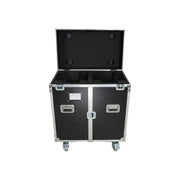 ProX XS-MH30WASHX2W for Two Moving Head Fixtures ATA Flight Style Road Case with Casters