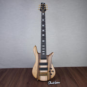 Spector Euro 6 LT Solid Korina Wings 6-String Electric Bass Guitar - Natural Satin - CHUCKSCLUSIVE - #NB23484