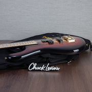 Spector Euro 4 LT Spalted Maple Bass Guitar - Fire Red Burst - CHUCKSCLUSIVE - #]C121SN 21113