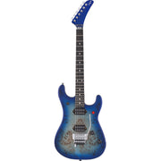 EVH 2021 5150 Series Deluxe Poplar Burl Electric Guitar - Aqua Burst