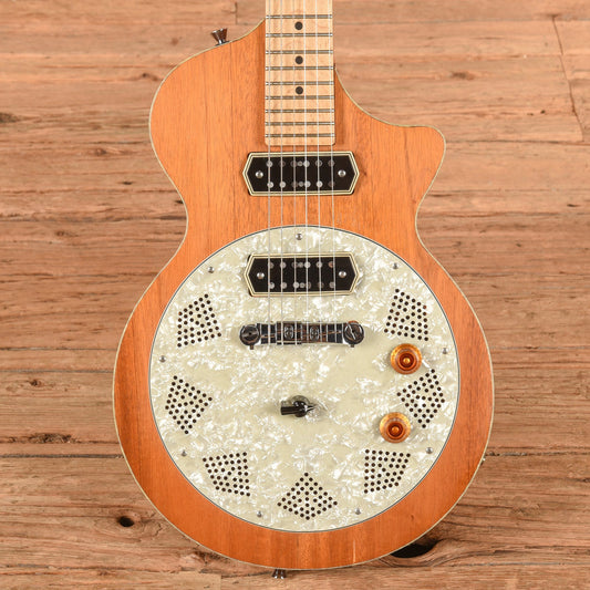 Chandler Lectraslide Resonator Guitar Natural - MUSICTONER