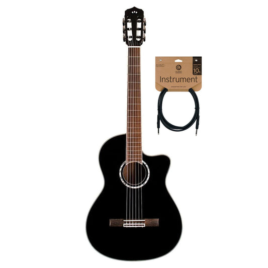 Cordoba Fusion 5 Crossover Jet Black Cable Bundle - MUSICTONER