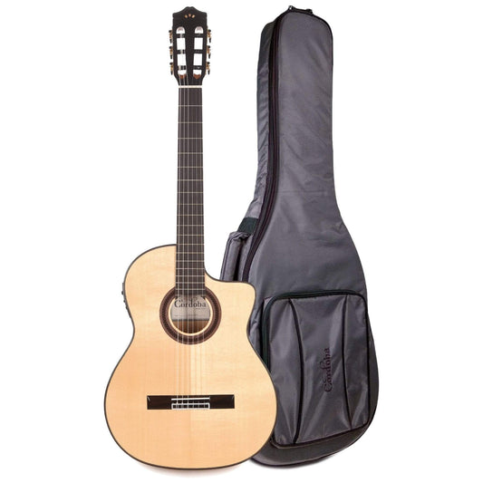 Cordoba Iberia Series GK Studio Gypsy Kings Signature Model and Classical Guitar Gig Bag Bundle - MUSICTONER