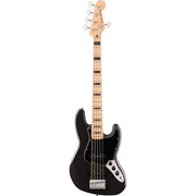 Squier Affinity Series Active Jazz 5-String Electric Bass Guitar - Black Metallic