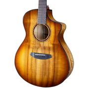 Breedlove ECO Pursuit Exotic S Concert CE Acoustic Guitar - Amber, Myrtlewood