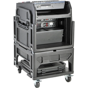 SKB 1SKB19-R1208 12U Top 8U Bottom Gig Rig Mixer Rack Case
