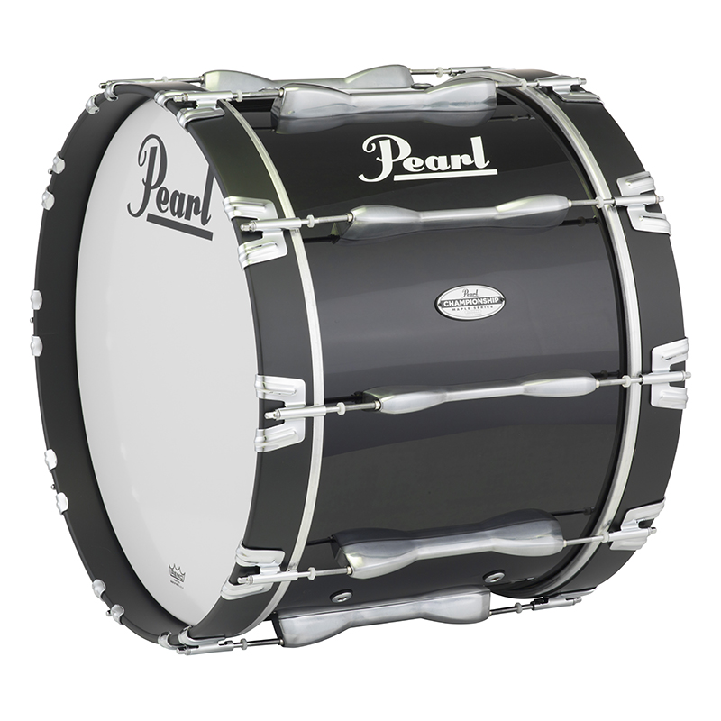 Pearl PBDML Championship Maple Marching Bass Drums - Midnight Black