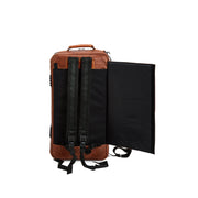 GARD 5-ECLN-LT Elite Compact Triple Trumper Gig Bag - Antique Dark Natural Tan Leather