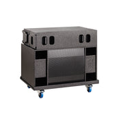 BASSBOSS Sublim8 Column PA Speaker wIth 18-inch Sub -Black