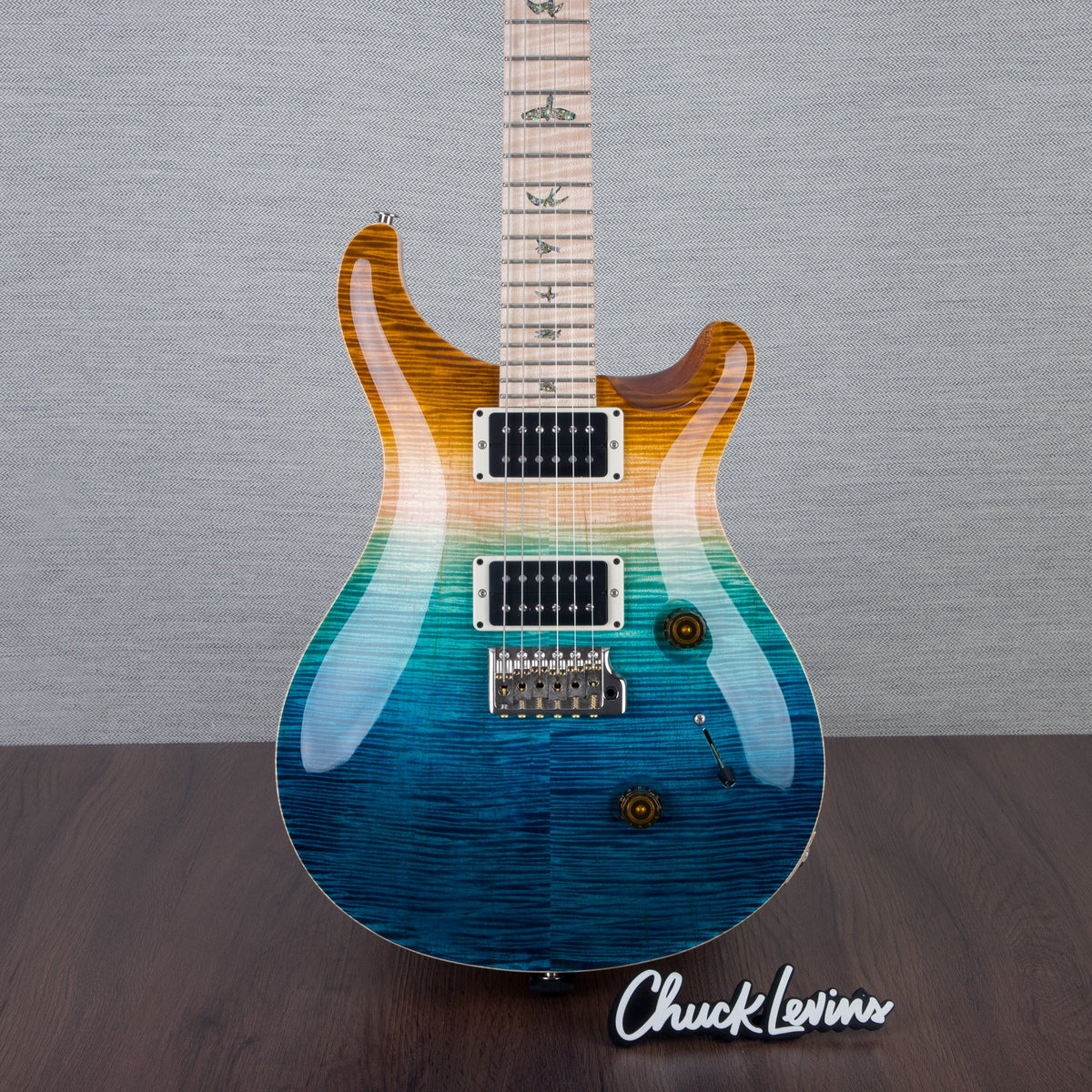PRS Wood Library Custom 24 Electric Guitar - Private Stock Beach Fade Finish - CHUCKSCLUSIVE - #240383991 - 2024