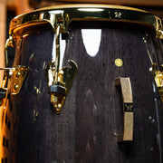 LP 11 and 3/4-Inch Matador Conga, Siam Oak - Black with Gold Hardware - CHUCKSCLUSIVE