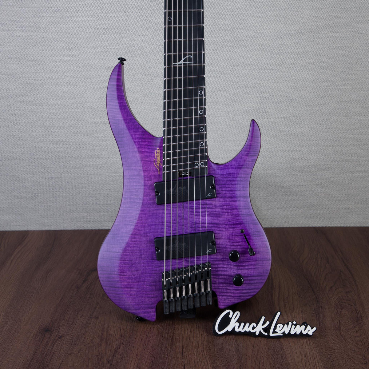 Legator Ghost Super Shred Multiscale 8-String Electric Guitar - Satin Purple Flame - #IM25060592
