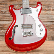 Danelectro The 66BT Baritone with Tremolo Transparent Red 2020 - MUSICTONER