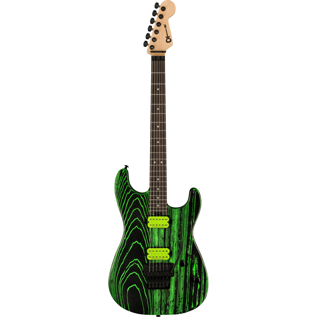 Charvel Pro-Mod San Dimas® Style 1 HH FR E Ash, Ebony Fingerboard - Green Glow