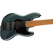 Squier Contemporary Active Jazz Bass HH V Roasted Maple Fingerboard, Black Pickguard - Gunmetal Metallic