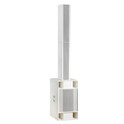 BASSBOSS Sublim8 Column PA Speaker wIth 18-inch Sub - White