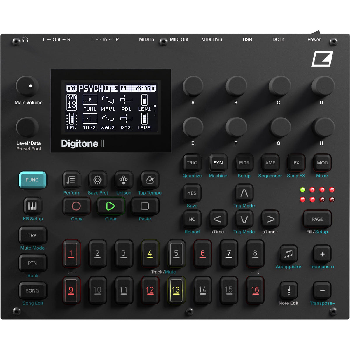 Elektron Digitone II 16-Track Polyphonic Digital Synthesizer