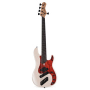 Dingwall SP1 Superbass 5-String Matte Ducati Pearl White w/Matte Pablo Pickguard - MUSICTONER