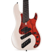 Dingwall SP1 Superbass 5-String Matte Ducati Pearl White w/Matte Pablo Pickguard - MUSICTONER