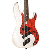 Dingwall SP1 Superbass 4-String Matte Ducati Pearl White w/Matte Pablo Pickguard - MUSICTONER