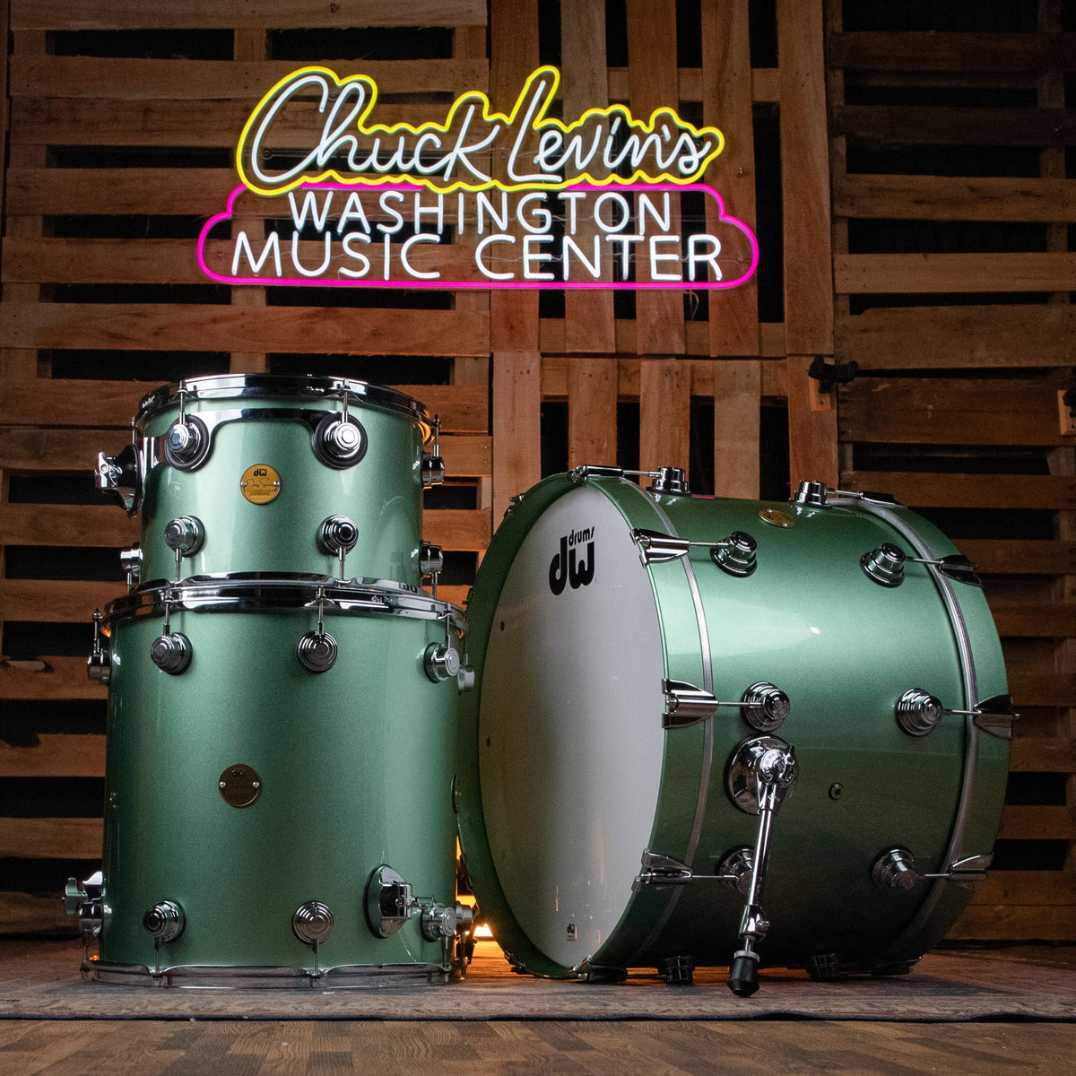 DW Collector's Jazz 3-Piece Shell Pack - LS-Mint Metallic