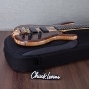 Ken Smith BSR-5TNE-5A-FW Exhibition Black Tiger Elite 5-String Electric Bass Guitar - Figured Walnut