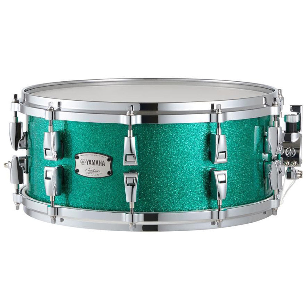 Yamaha Absolute Maple Hybird 6x14 Snare Drum - Jade Green Sparkle