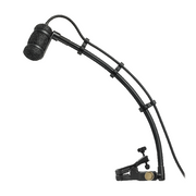 Audio-Technica ATM350UL Cardioid Condenser Microphone with Clip-on Horn Mounting System and 9 inch Gooseneck Microphone Universal Clip
