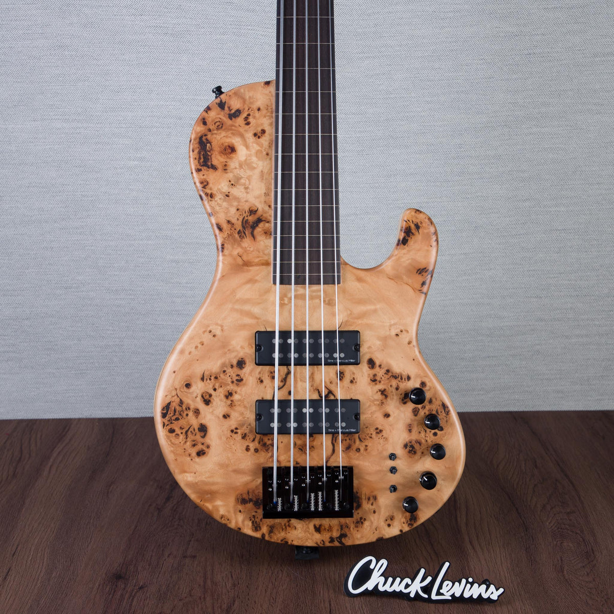 Sire Marcus Miller F10-5 5-String Fretless Electric Bass Guitar - Natural Satin