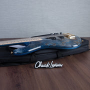 Spector Euro 5 LT 5-String Bass Guitar - Exotic Poplar Burl Blue Fade - CHUCKSCLUSIVE - #]C121SN 21056
