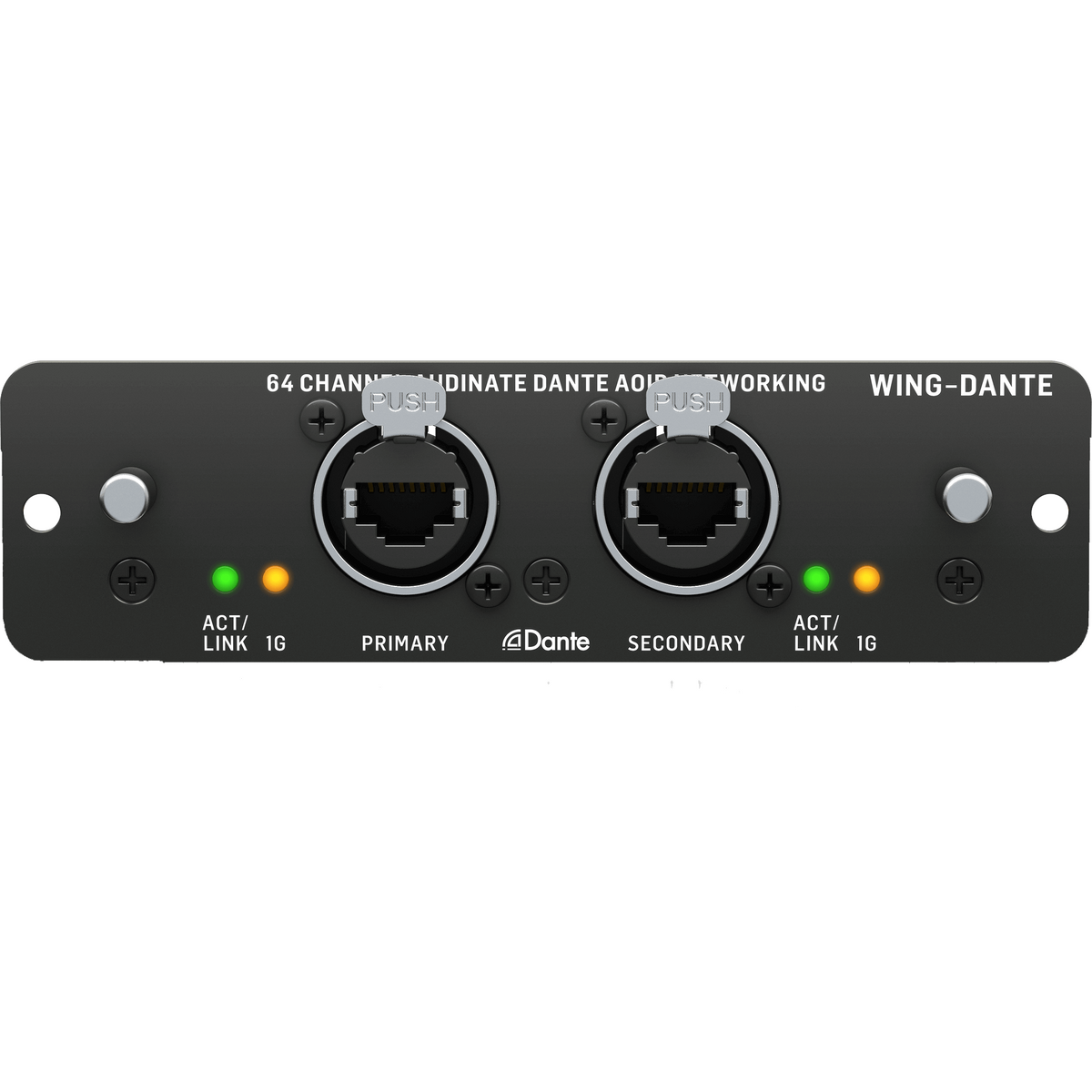 Behringer Wing-Dante WING Expansion Card for 64x64-Channel Audinate Dante AoIP Networking