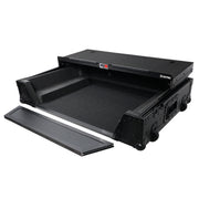 ProX XS-PRIME4WLTBL ATA Flight Case For Denon PRIME 4 G2/PRIME 4 MK2 DJ Controller with Laptop Shelf 1U Rack Space and Wheels - Black