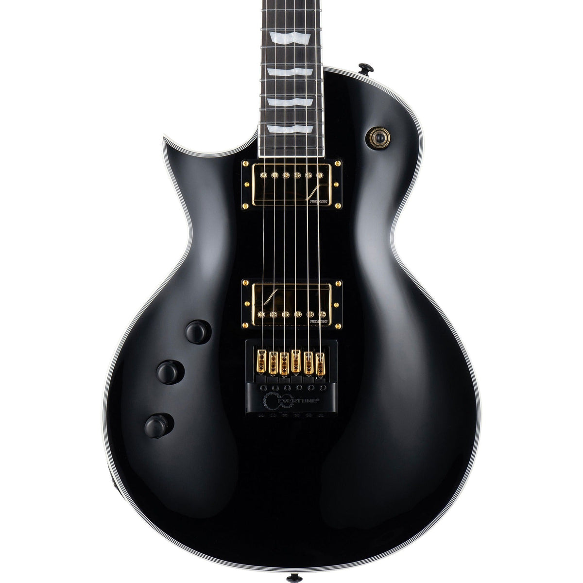 ESP LTD EC-1000T CTM Evertune Left Handed Electric Guitar, Black