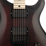 PRS Dustie Waring Signature CE24 Electric Guitar - Satin Fire Red w/Black Wrap Custom Color