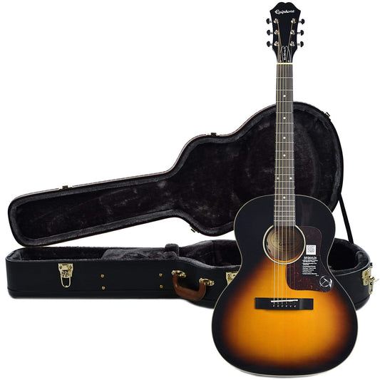 Epiphone EL-00 Pro Acoustic-Electric Vintage Sunburst NH w/Fishman SoniTone and Epiphone Hardshell Case Bundle - MUSICTONER