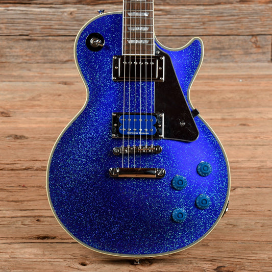 Epiphone Tommy Thayer Signature "Electric Blue" Les Paul Standard Blue Sparkle - MUSICTONER