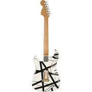 EVH Striped Series '78 Eruption Relic Electric Guitar - White With Black Stripes