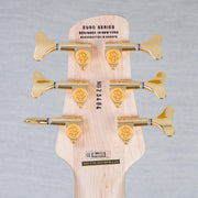 Spector Euro 6 LT Solid Korina Wings 6-String Electric Bass Guitar - Natural Satin - CHUCKSCLUSIVE - #NB23484