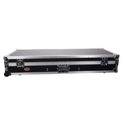 ProX XS-TMC1012WLTFSTND DJ Coffin Flight Case for (2) 1200 Style Turntables 10-inch 12-inch Mixers with Sliding Laptop Shelf and Wheels