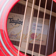 Taylor Limited Edition 414ce Rosewood/Sitka Spruce Acoustic Electric Guitar - Trans Red Top - #1206083127