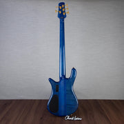 Spector Euro 5 LT Poplar Burl Over Ash 5-String Electric Bass Guitar - Faded Light Blue Gloss - CHUCKSCLUSIVE - #]C121NB23317