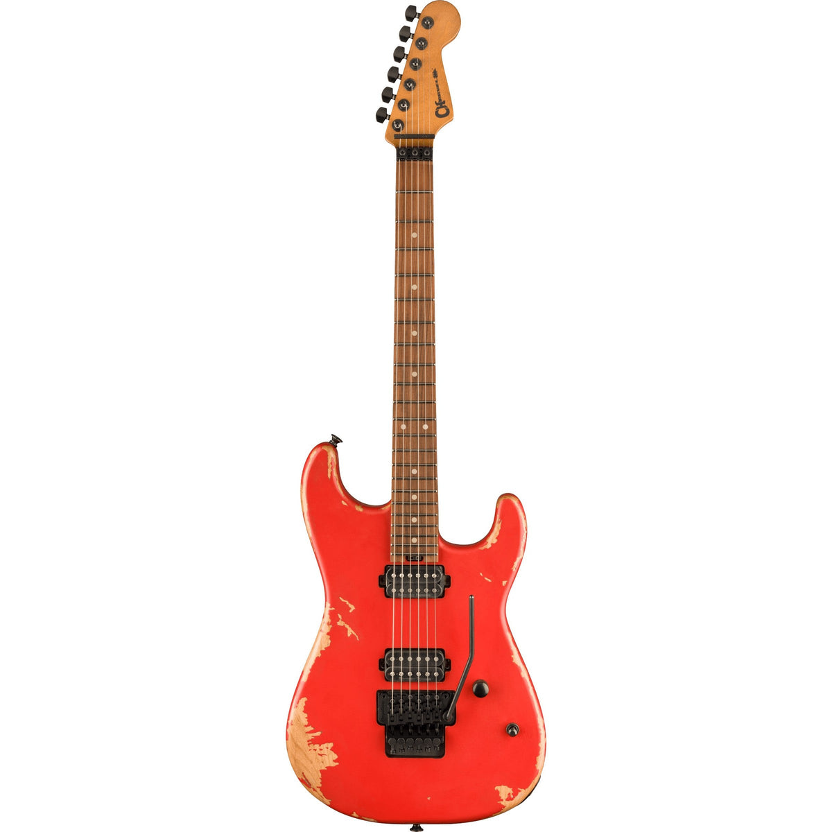 Charvel Pro-Mod Relic San Dimas Style 1 HH FR PF, Pau Ferro Fingerboard - Weathered Orange