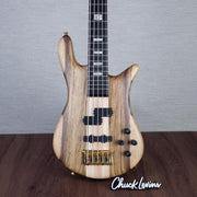 Spector Euro 5 LT Solid Korina Wings 5-String Electric Bass Guitar - Natural Satin - CHUCKSCLUSIVE - #NB23461