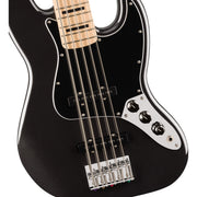 Squier Affinity Series Active Jazz 5-String Electric Bass Guitar - Black Metallic