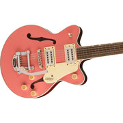 Grestch G2655T Streamliner JR. Double-Cut With Bigsby Semi-Hollow Electric Guitar - Coral